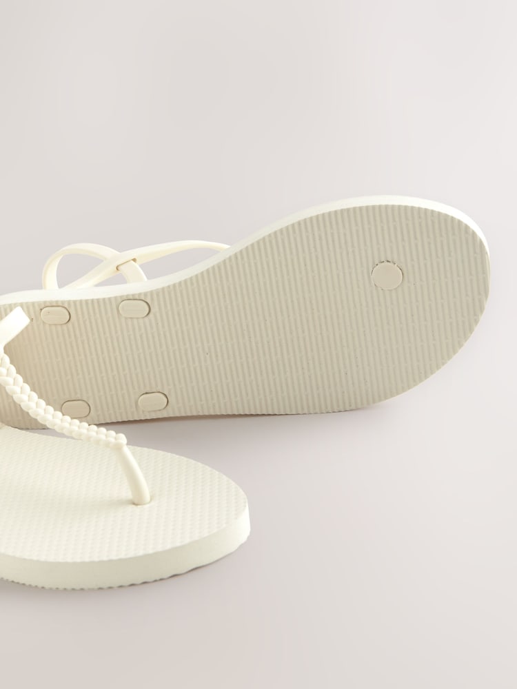 Bone Beach Plaited Toe Thong Sandals - Image 9 of 9