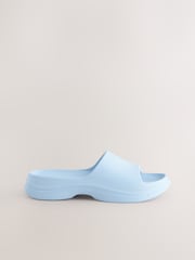 Blue Chunky Beach Sliders Sandals - Image 5 of 8