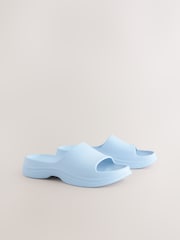 Blue Chunky Beach Sliders Sandals - Image 6 of 8