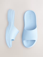 Blue Chunky Beach Sliders Sandals - Image 7 of 8