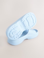 Blue Chunky Beach Sliders Sandals - Image 8 of 8
