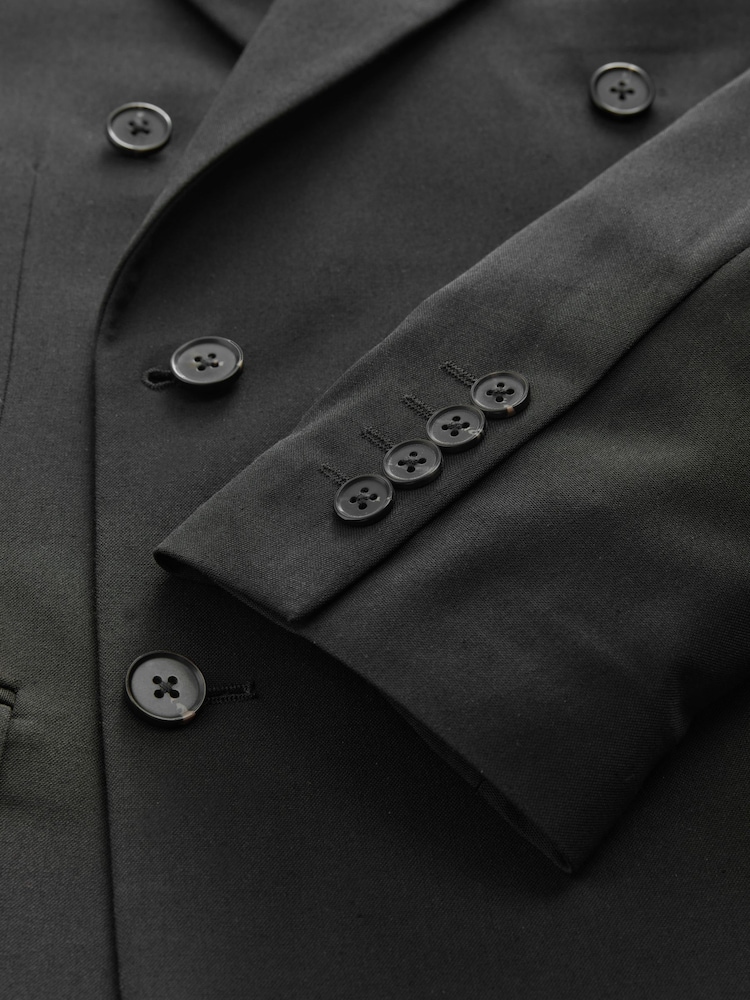 Noir - Veste de costume à deux boutons - Image 10 of 11