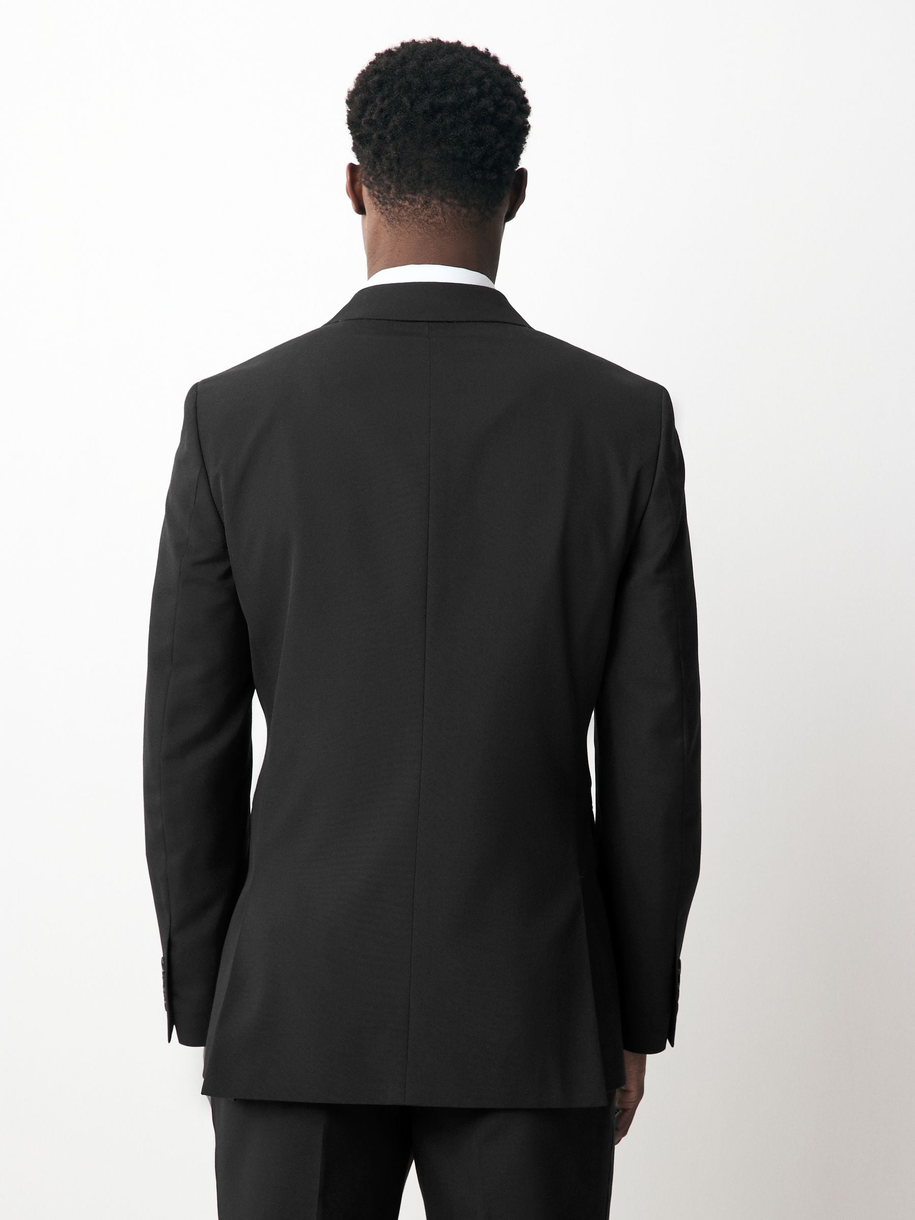 Buy Black Double Breasted Tailored Two Button Suit Jacket from