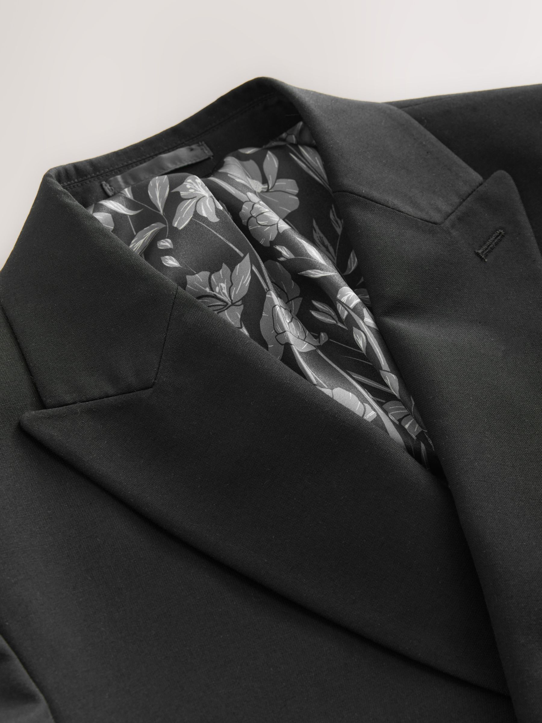 Buy Black Double Breasted Tailored Fit Two Button Suit Jacket from
