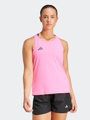 adidas Pink Adizero Tank Vest - Image 1 of 7