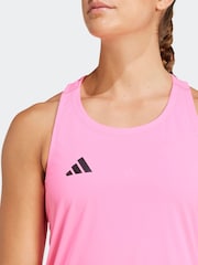 adidas Pink Adizero Tank Vest - Image 4 of 7