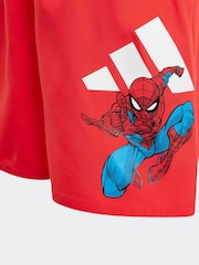 adidas Red Marvel Spider Man 5" Swim Shorts - Image 5 of 5