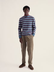 Seasalt Cornwall Blue Longboat Crew Neck Top - Image 2 of 5