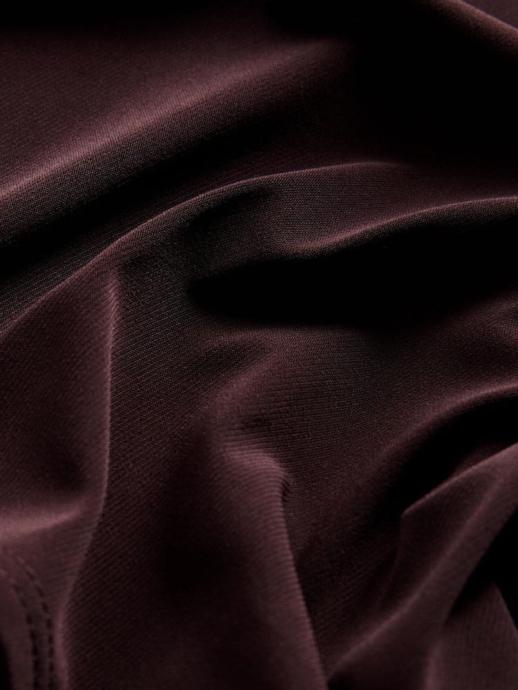 The Set 2 Pack Drape Jersey Cape Tops Ecru/Chocolate Brown - Image 10 of 10