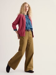 Seasalt Cornwall Pink Potters Meadow Cotton Knitted Cardigan - Image 2 of 5