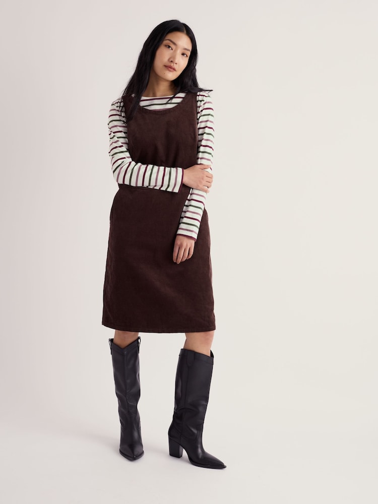 Seasalt Cornwall Salt Weave Knelang Pinafore - Bilde 1 av 5