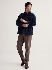 Seasalt Cornwall Blue Men's Pengelly Cotton Cord Jacket - Imagen 1 de 5