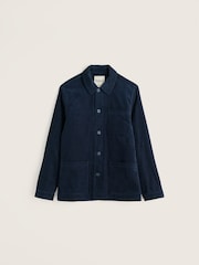Seasalt Cornwall Blue Men's Pengelly Cotton Cord Jacket - Imagen 4 de 5