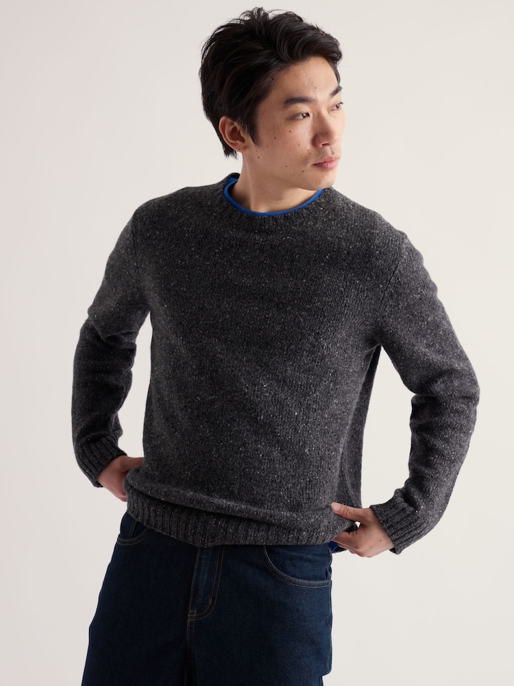 Seasalt Cornwall Grey Trowan Crew Neck Jumper - Image 2 of 5 Seasalt Cornwall Grey Trowan Crew Neck Jumper - Image 2 of 5