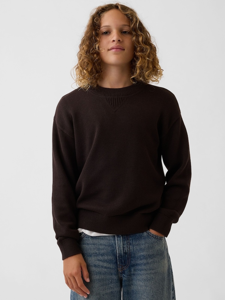 Brun - Gap Relaxed Jumper (4-13år) - Bild 1 av 5