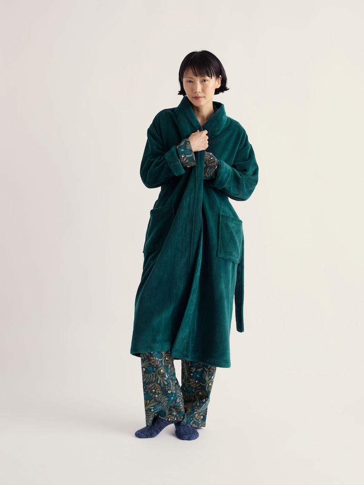 Seasalt Cornwall Teal Green Hushing Gown - Image 1 of 5 Seasalt Cornwall Teal Green Hushing Gown - Image 1 of 5