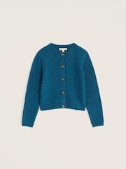 Seasalt Cornwall Blue Dawson Pick Cardigan Made With Merino - Image 4 of 5