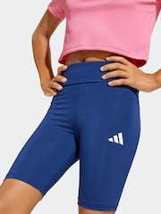 adidas Pink Train Essentials 3 Stripe T-Shirt and Shorts Set - Image 5 of 8