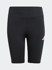 adidas White Train Essentials 3 Stripe T-Shirt and Shorts Set - Image 8 of 8