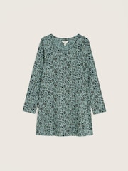 Seasalt Cornwall Green Screenprint Long Sleeve A-Line Tunic - Image 4 of 5