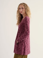 Seasalt Cornwall Pink Screenprint Long Sleeve A-line Tunic - Image 2 of 5