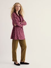 Seasalt Cornwall Pink Screenprint Long Sleeve A-line Tunic - Image 3 of 5