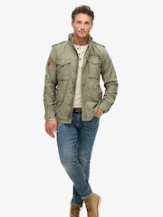 Superdry Green 100% Cotton Vintage Military M65 Jacket - Image 1 of 4