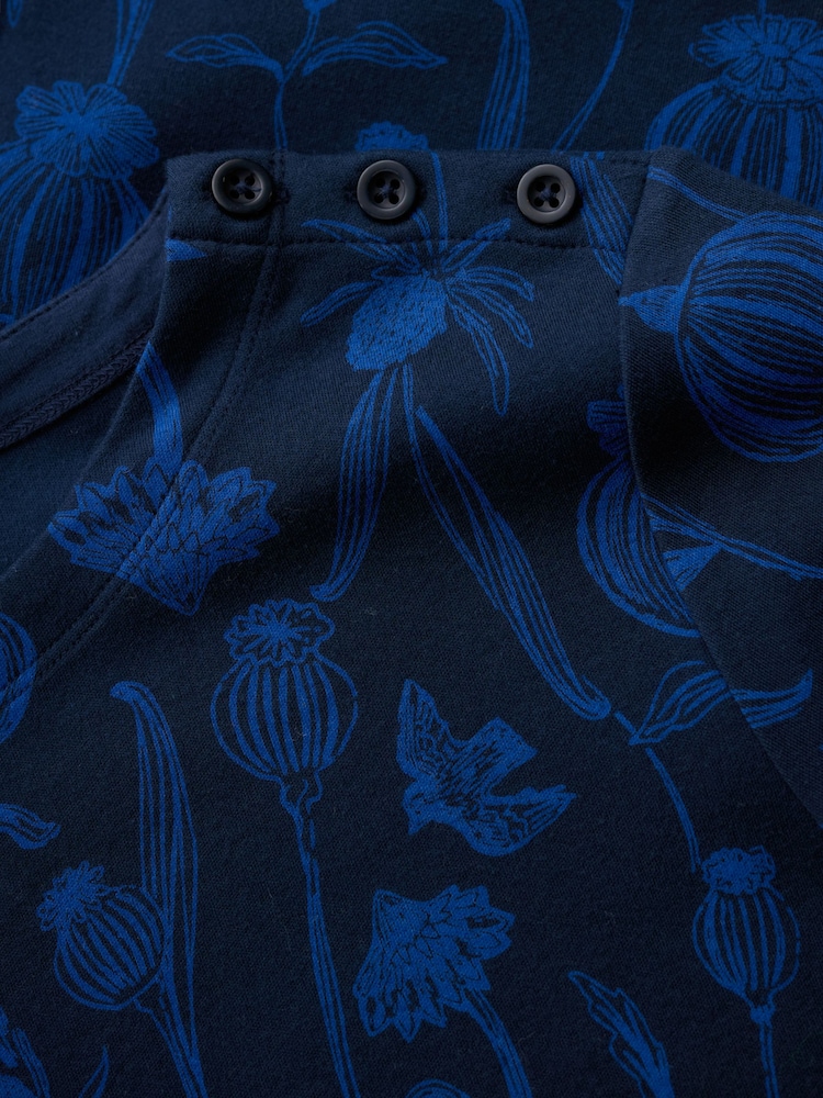 Seasalt Cornwall Blue Tall Waves Jersey Tunic - Image 5 of 5