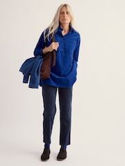 Seasalt Cornwall Blue Coppice Shirt-Style Cord Tunic - Image 2 of 5