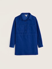 Seasalt Cornwall Blue Coppice Shirt-Style Cord Tunic - Image 4 of 5