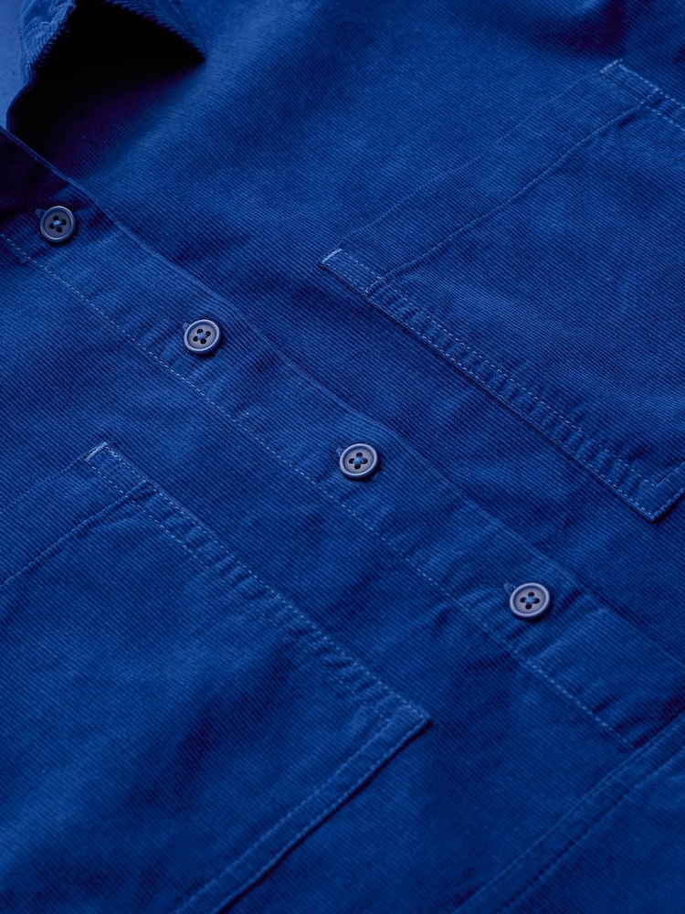 Seasalt Cornwall Blue Coppice Shirt-Style Cord Tunic - Image 5 of 5 Seasalt Cornwall Blue Coppice Shirt-Style Cord Tunic - Image 5 of 5
