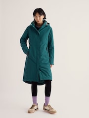 Seasalt Cornwall Dark Teal Tall Janelle Raincoat - Image 1 of 5