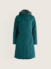 Seasalt Cornwall Dark Teal Tall Janelle Raincoat - Image 4 of 5