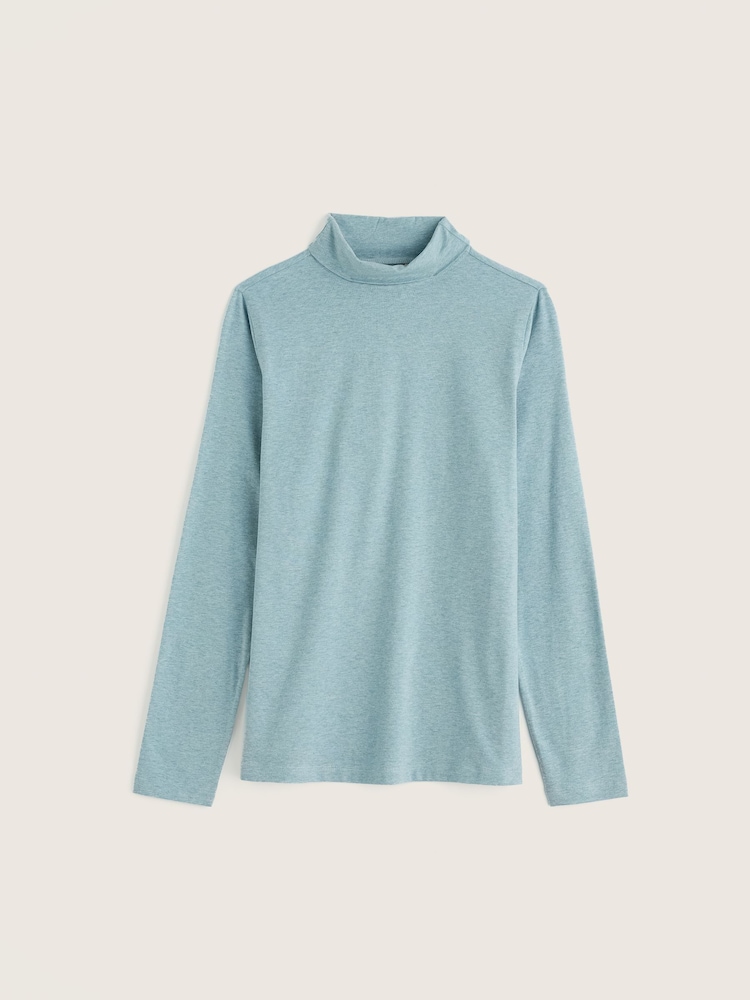 Seasalt Cornwall Blue Landing Roll Neck Top - Image 5 of 5 Seasalt Cornwall Blue Landing Roll Neck Top - Image 5 of 5
