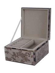 Laura Ashley Truffle Pollington Roses Mirrored Printed Jewellery Box - Image 5 of 6