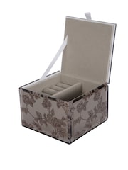 Laura Ashley Truffle Pollington Roses Mirrored Printed Jewellery Box - Image 6 of 6