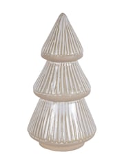 Laura Ashley Cream Ceramic Christmas Tree Decoration - Image 3 of 5