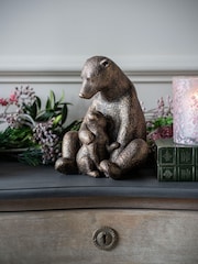 Laura Ashley Bronze Bear with Cub Ornament - Image 1 of 5
