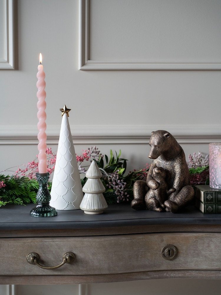Laura Ashley Bronze Bear with Cub Ornament - Image 2 of 5