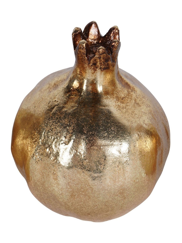 Laura Ashley Gold Pomegranate Ornaments Set of 3 - Image 4 of 4