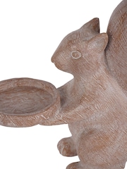 Laura Ashley Natural Wood Squirrel Candle Holder - Image 4 of 5