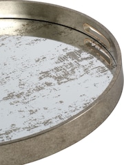 Laura Ashley Silver Whinfell Mirrored Trays Set of 2 - Image 5 of 6