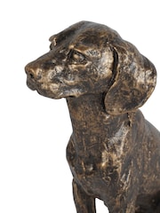Laura Ashley Bronze Sitting Dog Ornament - Image 5 of 6