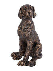 Laura Ashley Bronze Sitting Dog Ornament - Image 6 of 6