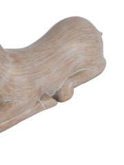 Laura Ashley Natural Wood Deer Ornament - Image 6 of 6