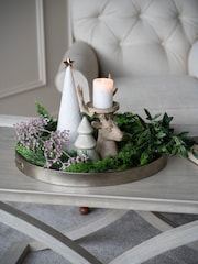 Laura Ashley Natural Wood Deer Candle Holder - Image 2 of 6