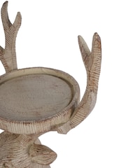 Laura Ashley Natural Wood Deer Candle Holder - Image 6 of 6