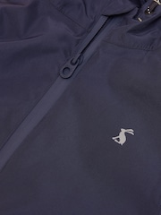Joules Boys' Rainwell Navy Waterproof Raincoat With Hood - Image 3 of 4