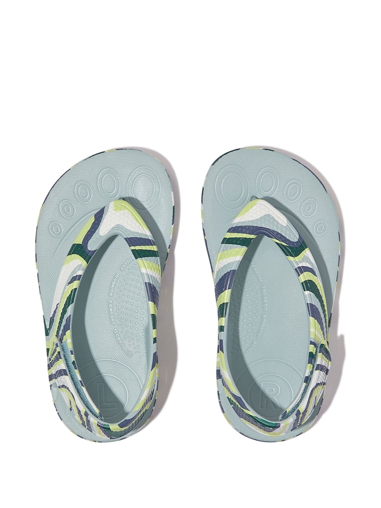 FitFlop Kids Iqushion Toddler Swirly Ergonomic Flip Flops - Image 4 of 6
