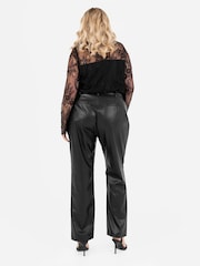 Lovedrobe High Neck Lace Trimmed Black Top - Изображение 4 из 4